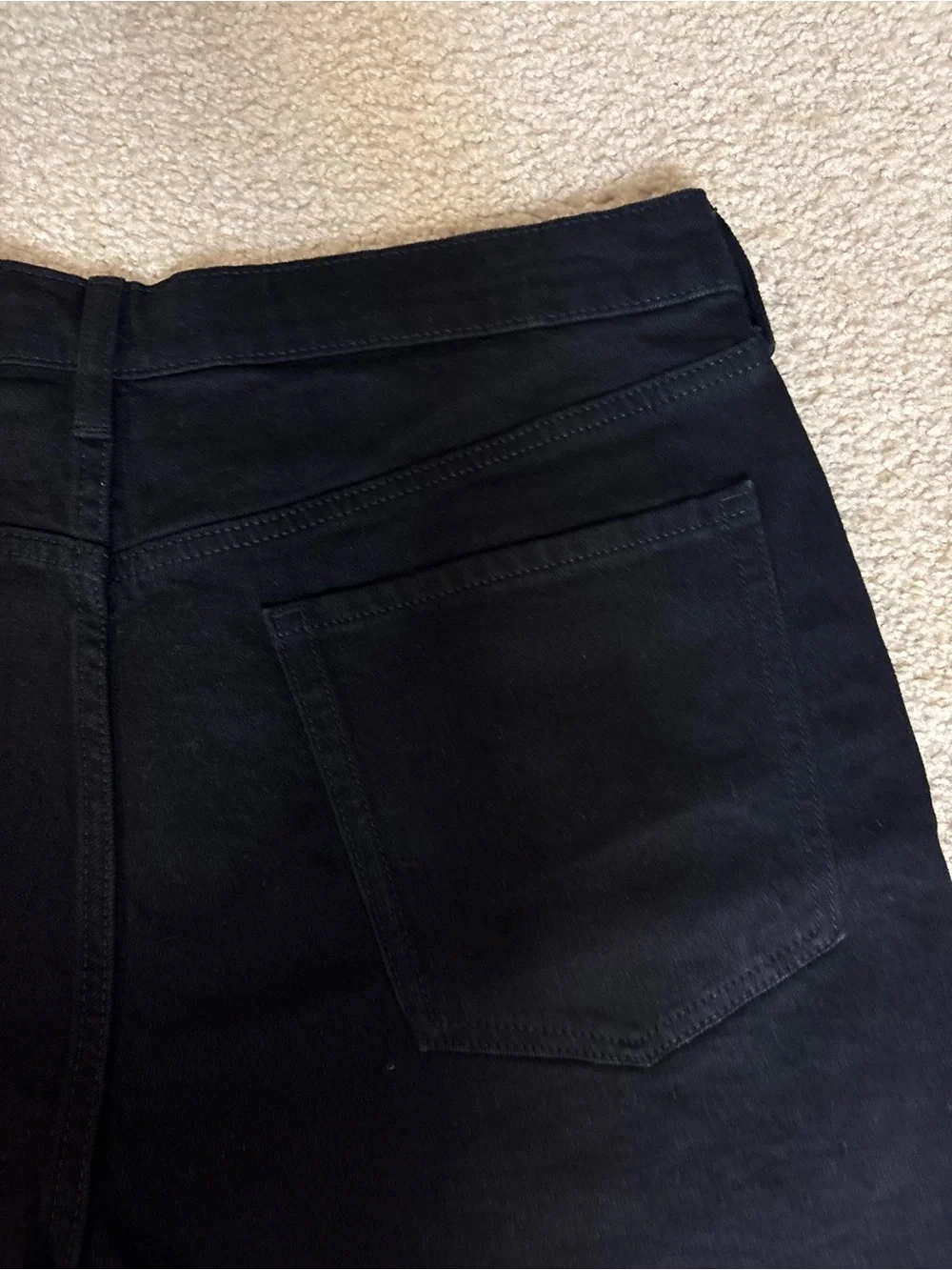 Old Navy Black Raw-Hem Denim Shorts for women